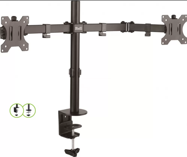 SOPORTE PARA MONITOR KLIP XTREME DOBLE 13"-32" SUJETADOR