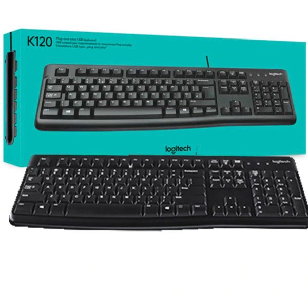 TECLADO LOGITECH ALAMBRICO K120 USB ANTIDERRAME NEGRO